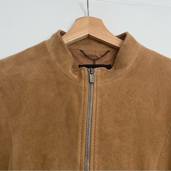 BCBGMAXARIA | Tan suede soft jacket - Picture 3 of 7